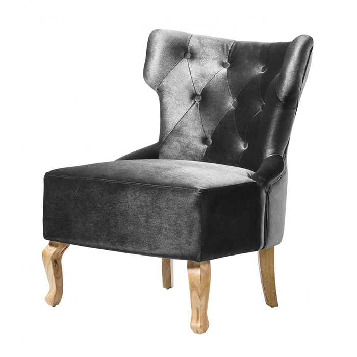 Norton Velvet Accent Chair - Click Image to Close